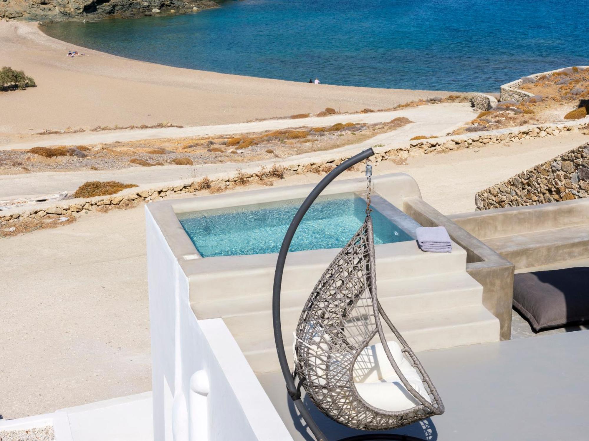 Sea Rock & Sky Private Mykonos Residence Merchia Beach Ngoại thất bức ảnh