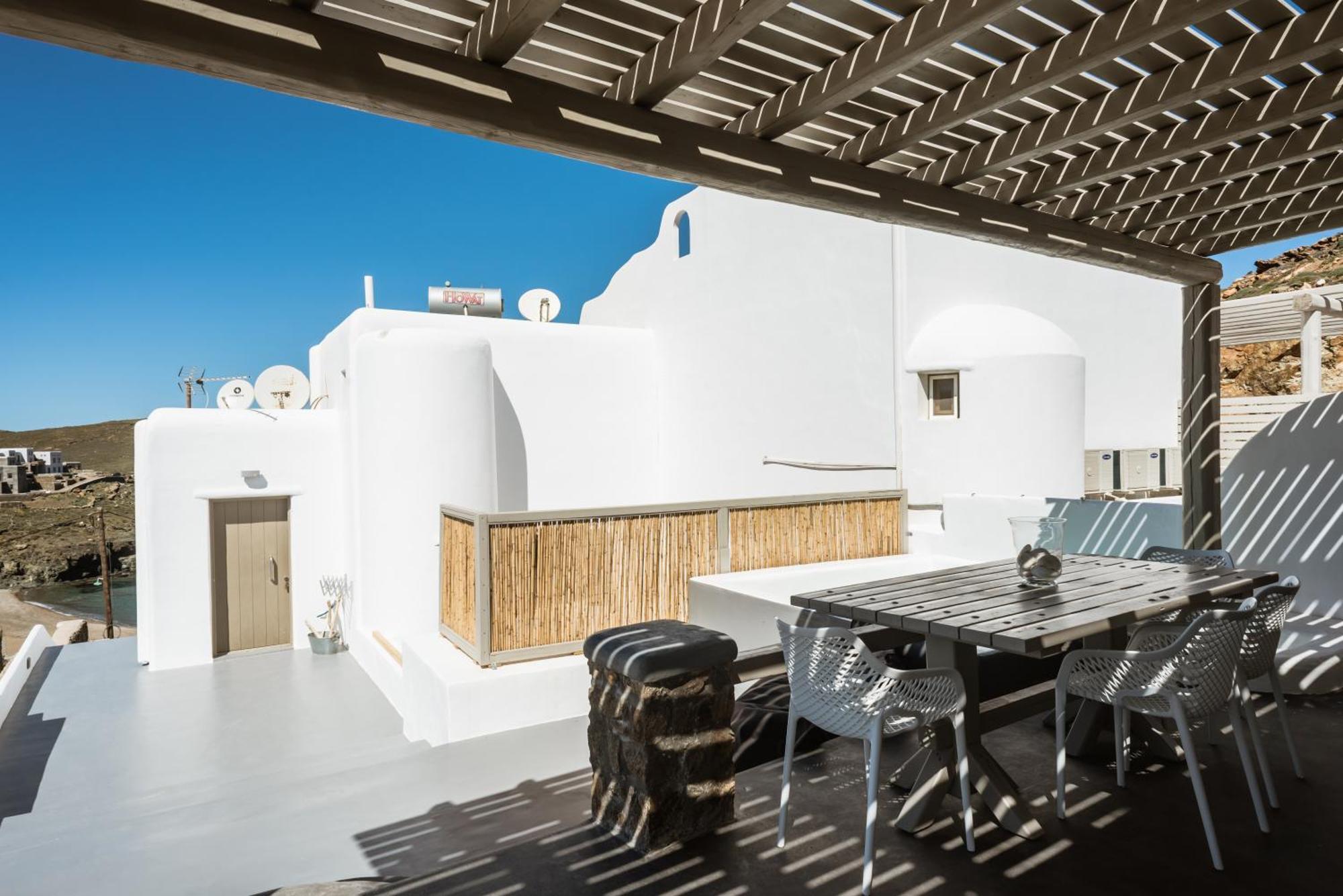 Sea Rock & Sky Private Mykonos Residence Merchia Beach Ngoại thất bức ảnh