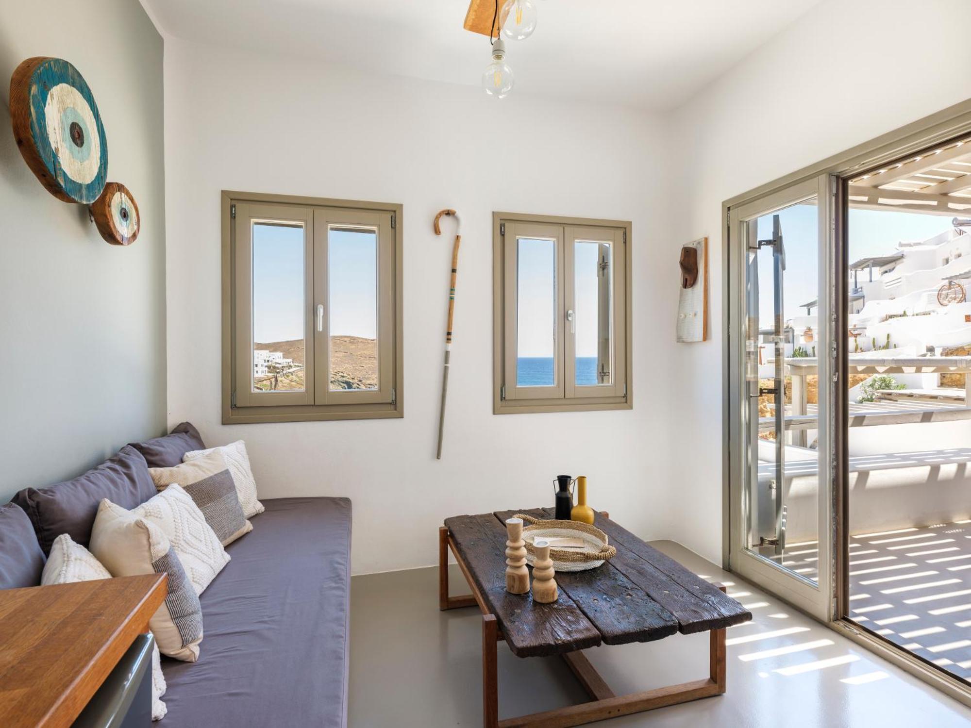 Sea Rock & Sky Private Mykonos Residence Merchia Beach Ngoại thất bức ảnh