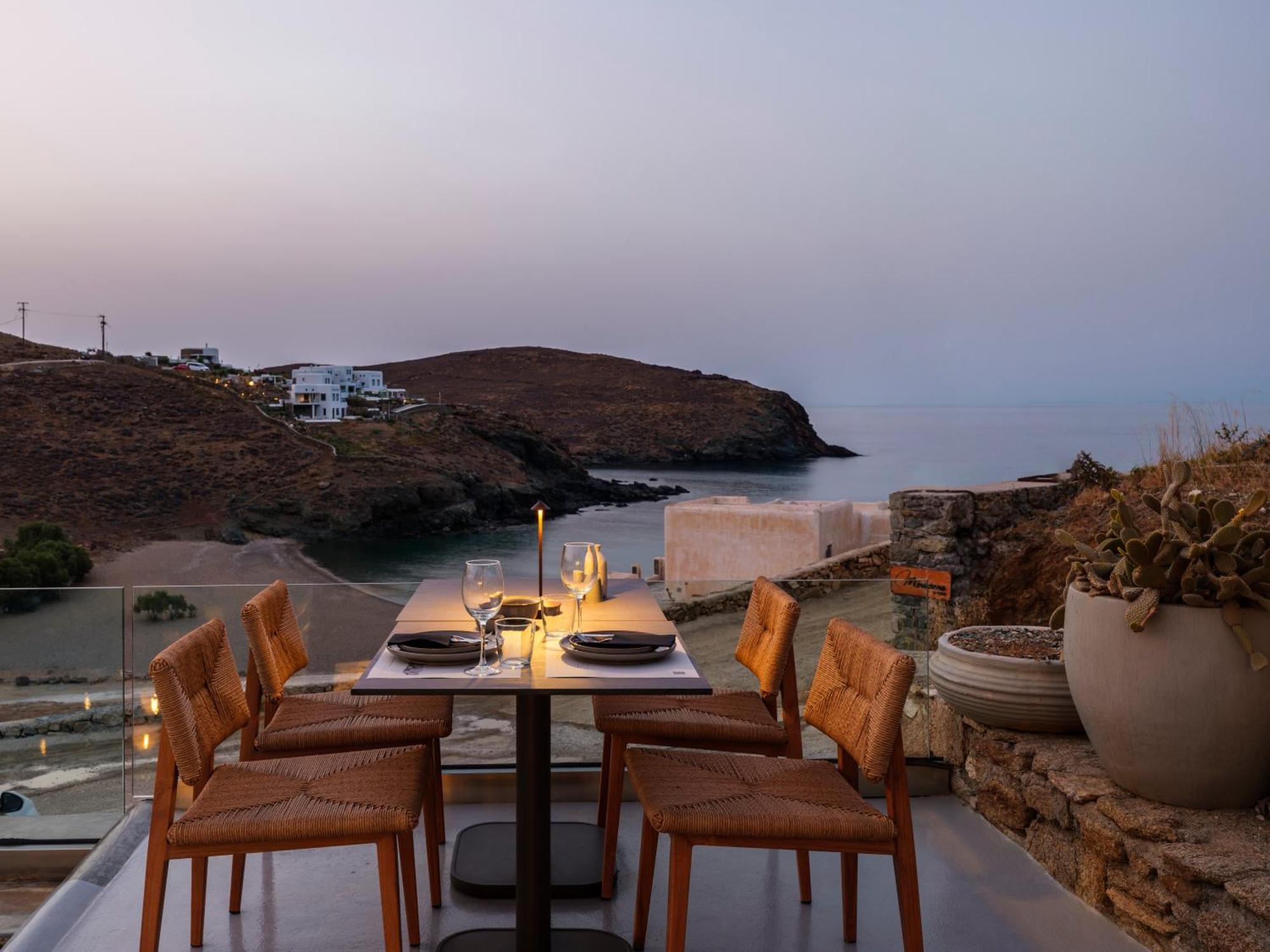 Sea Rock & Sky Private Mykonos Residence Merchia Beach Ngoại thất bức ảnh