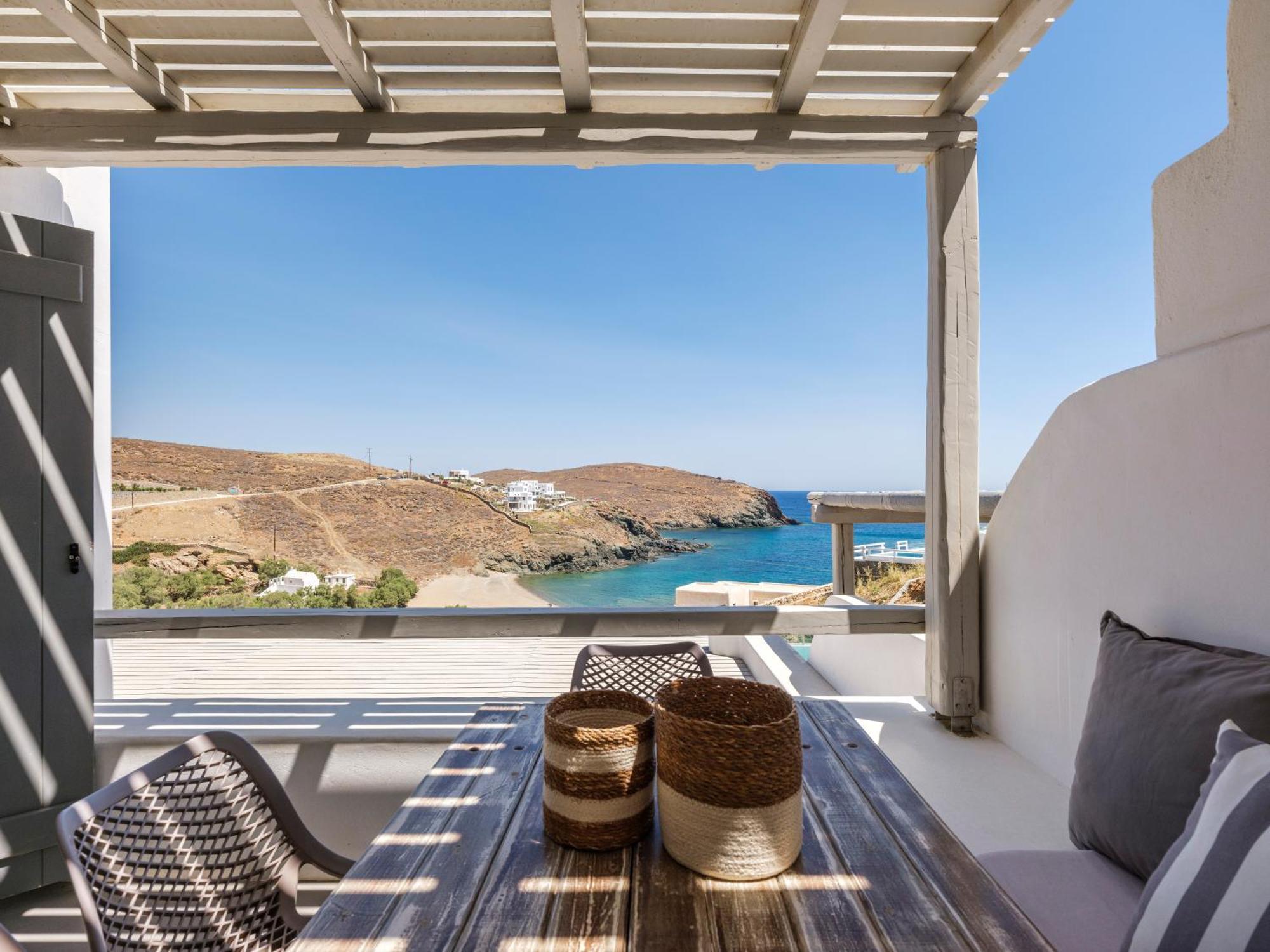 Sea Rock & Sky Private Mykonos Residence Merchia Beach Ngoại thất bức ảnh