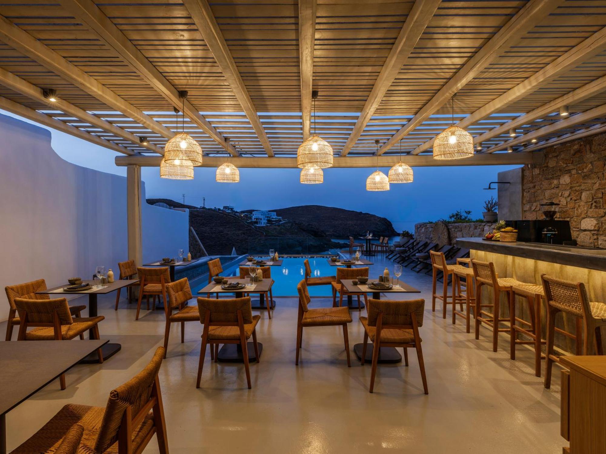 Sea Rock & Sky Private Mykonos Residence Merchia Beach Ngoại thất bức ảnh