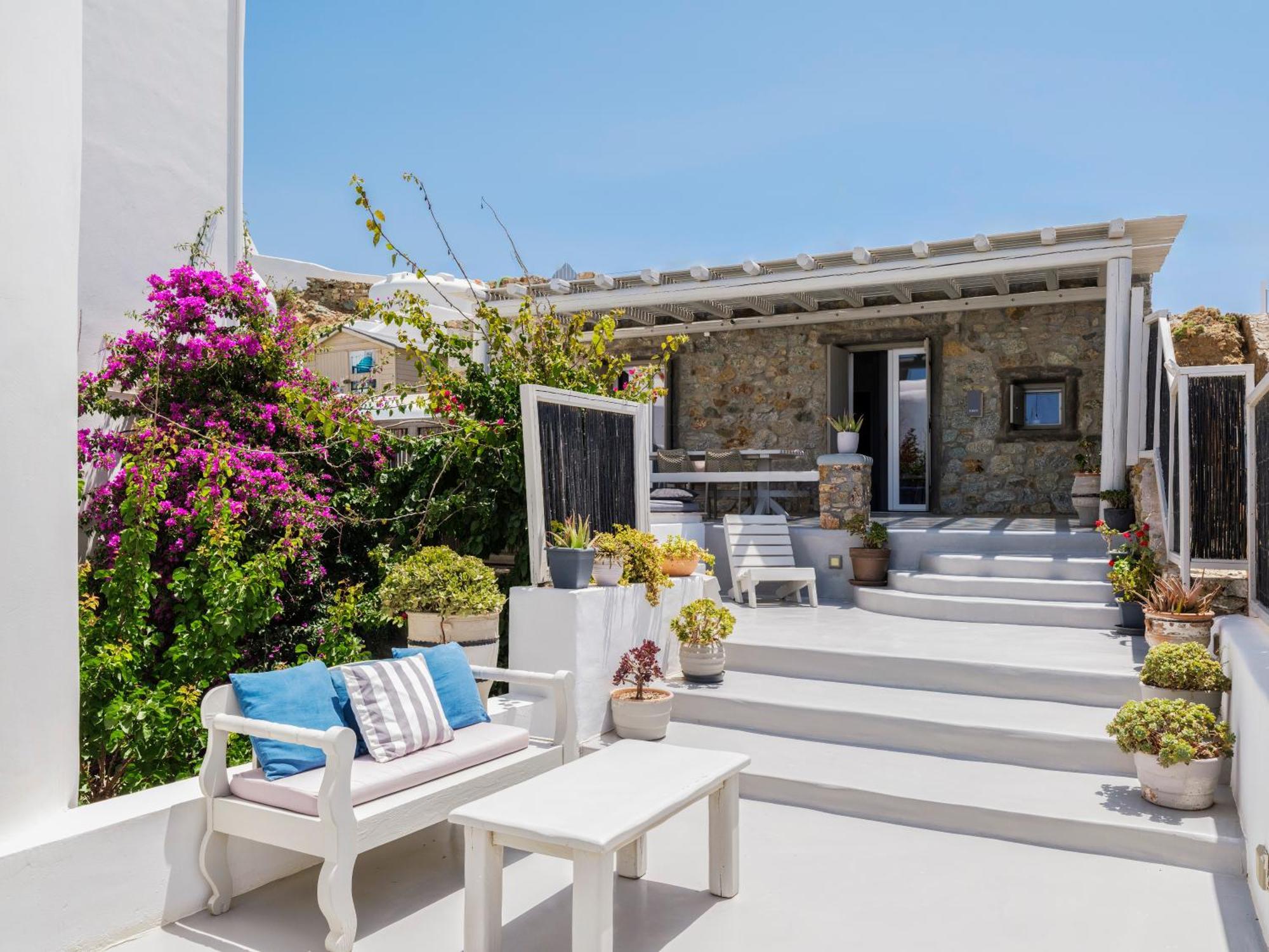 Sea Rock & Sky Private Mykonos Residence Merchia Beach Ngoại thất bức ảnh