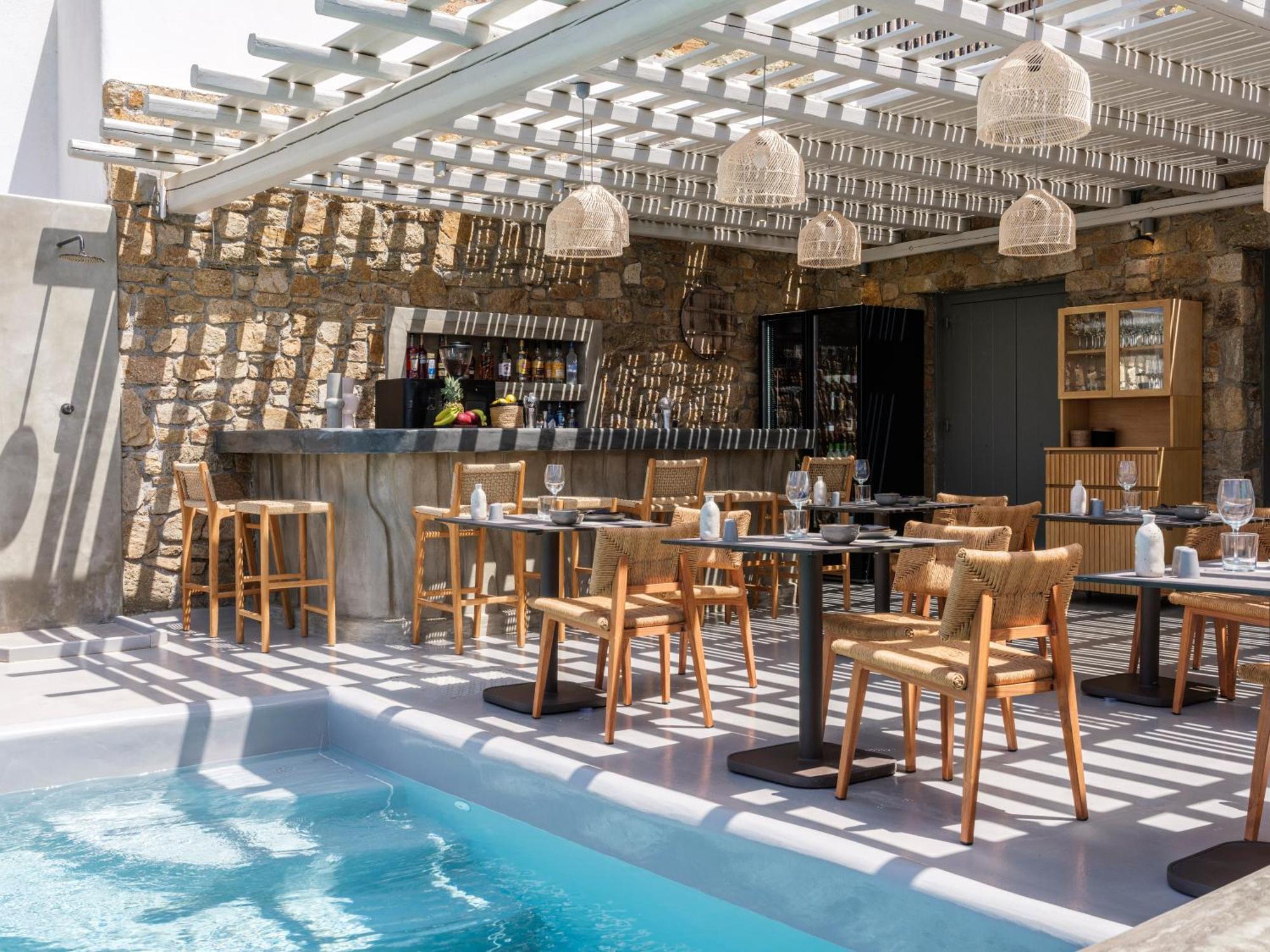 Sea Rock & Sky Private Mykonos Residence Merchia Beach Ngoại thất bức ảnh