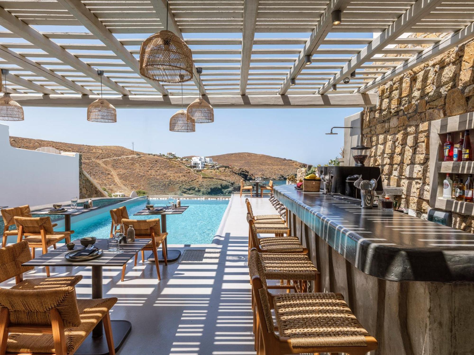 Sea Rock & Sky Private Mykonos Residence Merchia Beach Ngoại thất bức ảnh