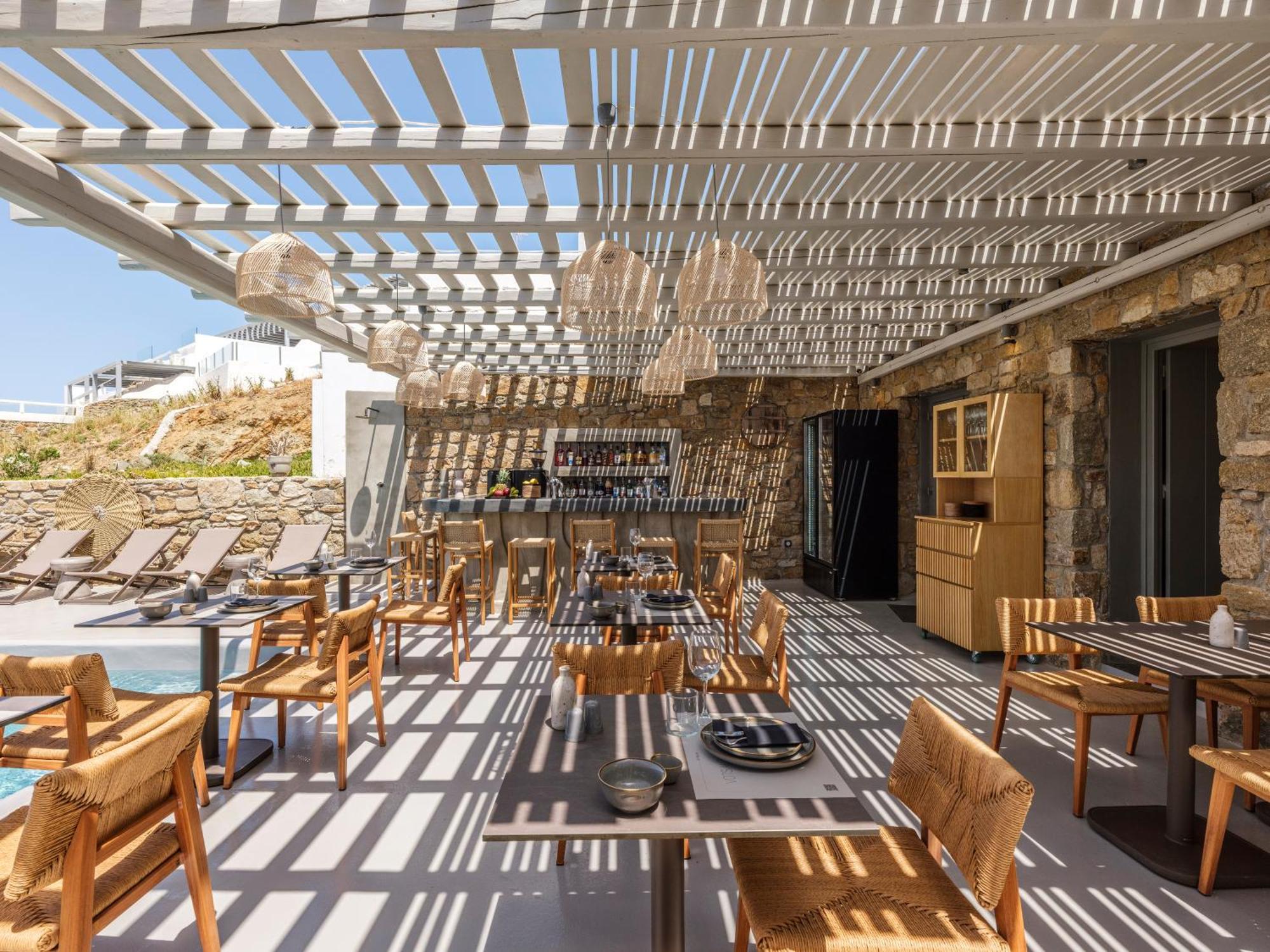 Sea Rock & Sky Private Mykonos Residence Merchia Beach Ngoại thất bức ảnh