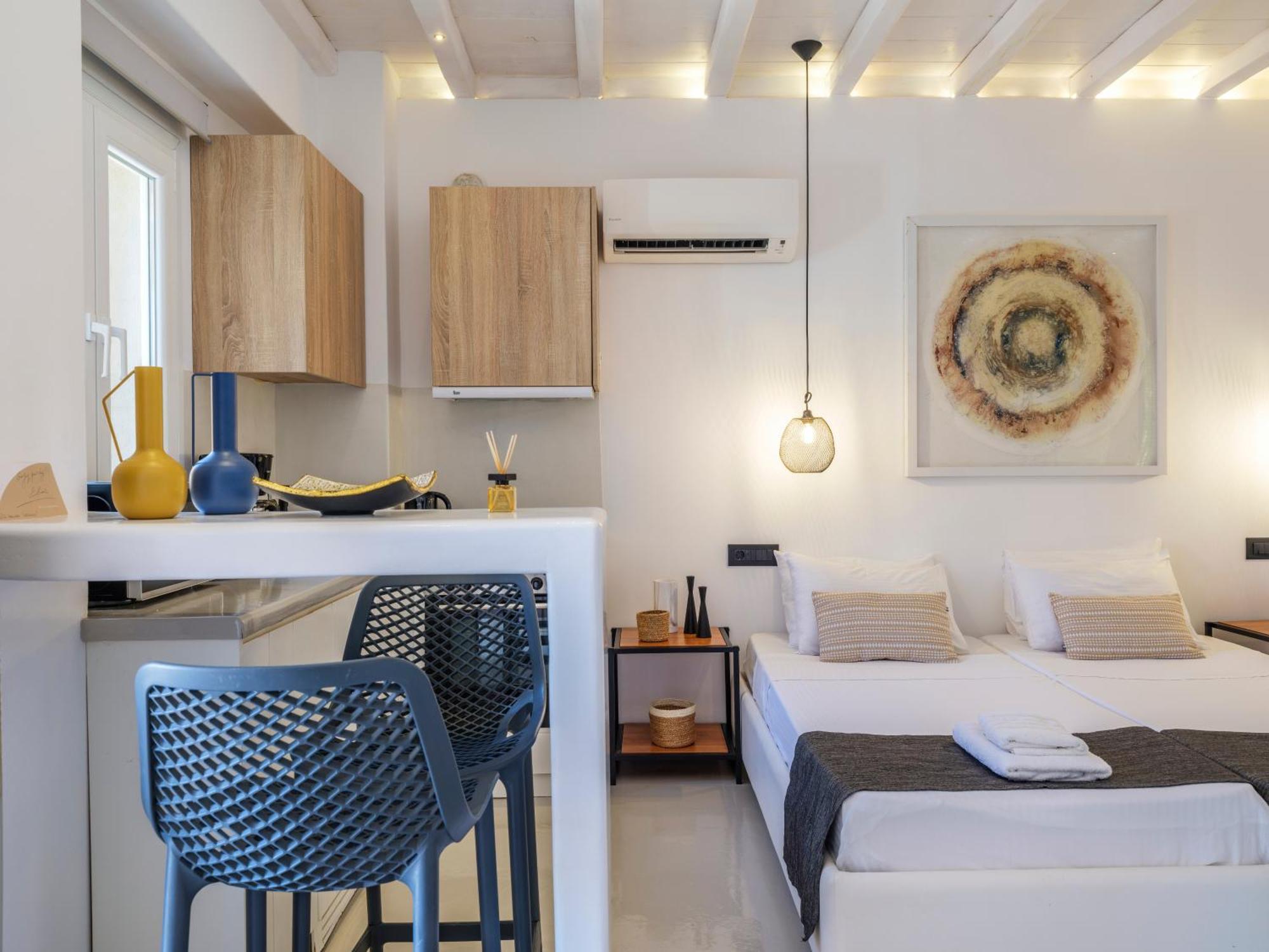 Sea Rock & Sky Private Mykonos Residence Merchia Beach Ngoại thất bức ảnh