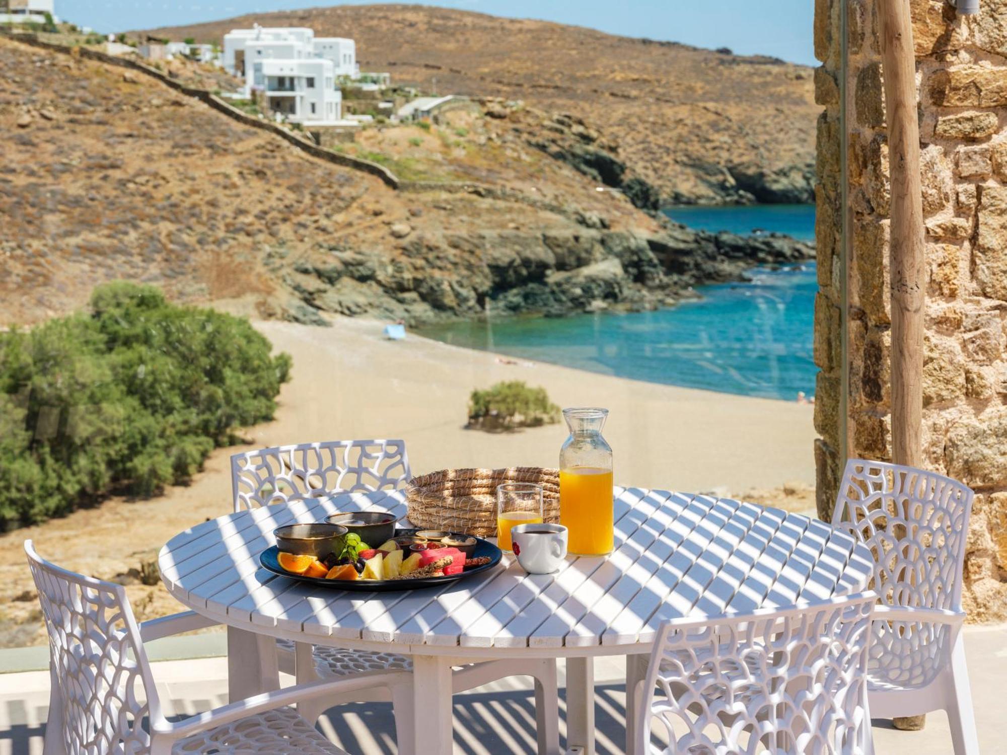Sea Rock & Sky Private Mykonos Residence Merchia Beach Ngoại thất bức ảnh