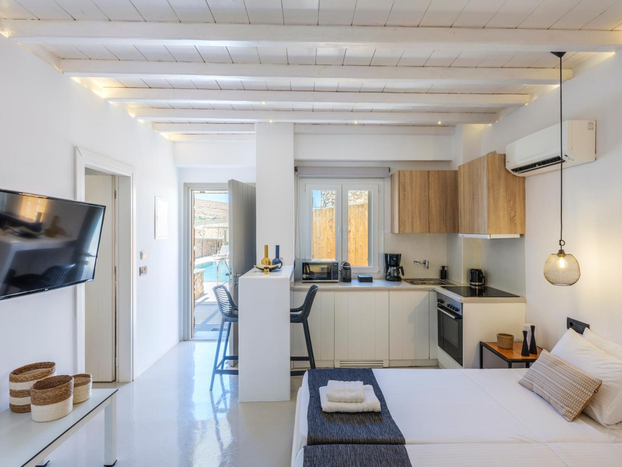 Sea Rock & Sky Private Mykonos Residence Merchia Beach Ngoại thất bức ảnh