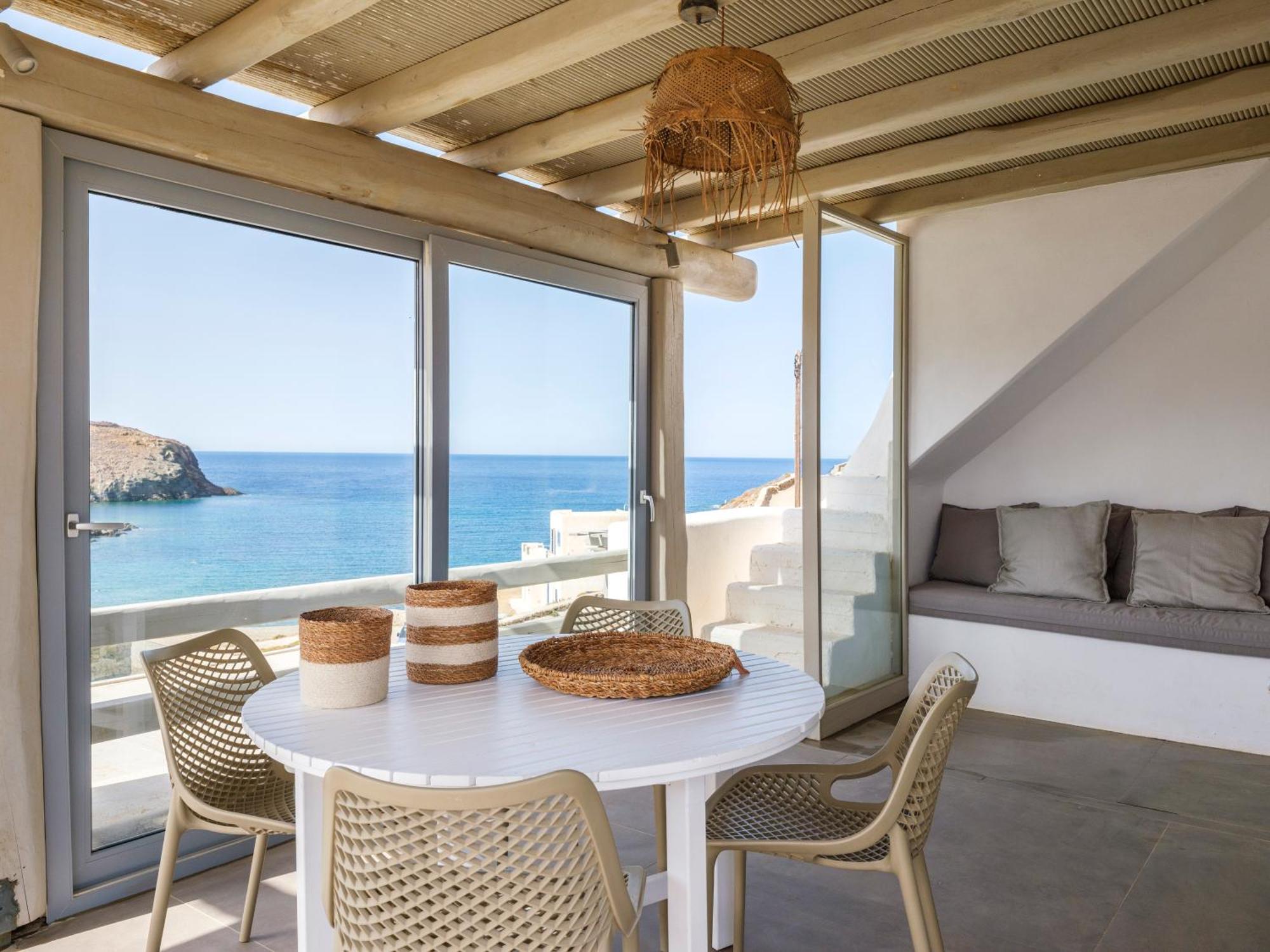Sea Rock & Sky Private Mykonos Residence Merchia Beach Ngoại thất bức ảnh
