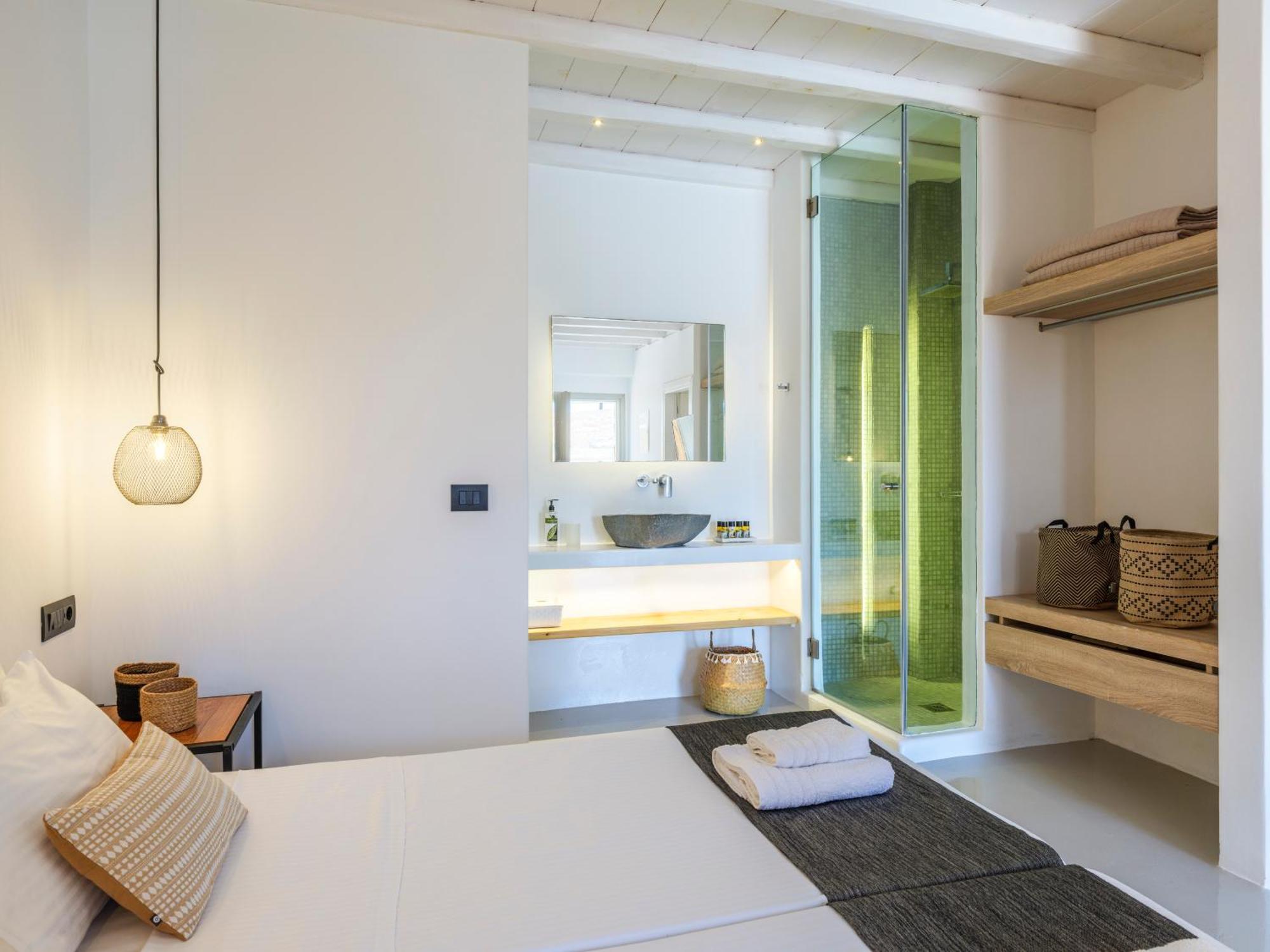 Sea Rock & Sky Private Mykonos Residence Merchia Beach Ngoại thất bức ảnh