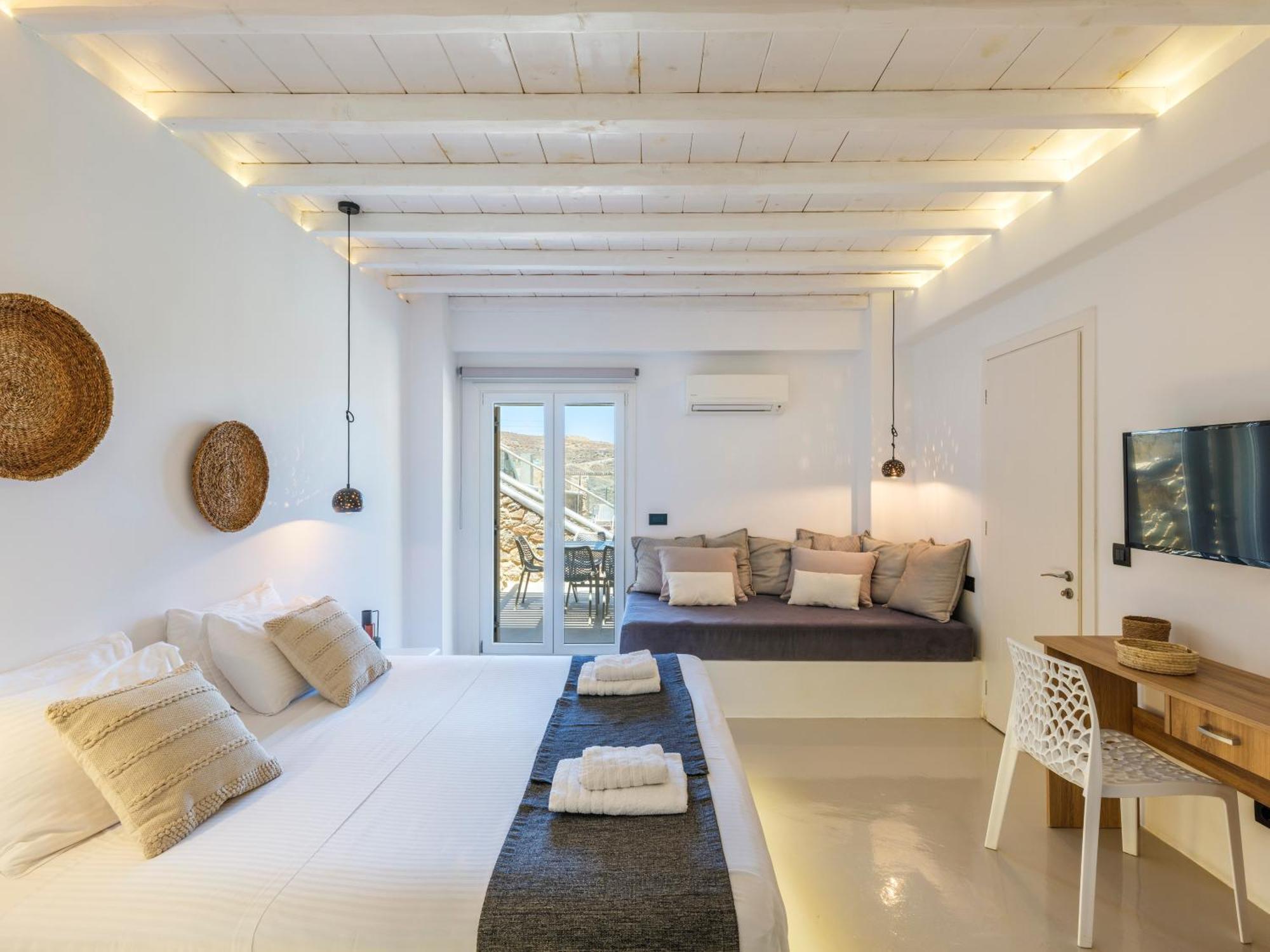 Sea Rock & Sky Private Mykonos Residence Merchia Beach Ngoại thất bức ảnh