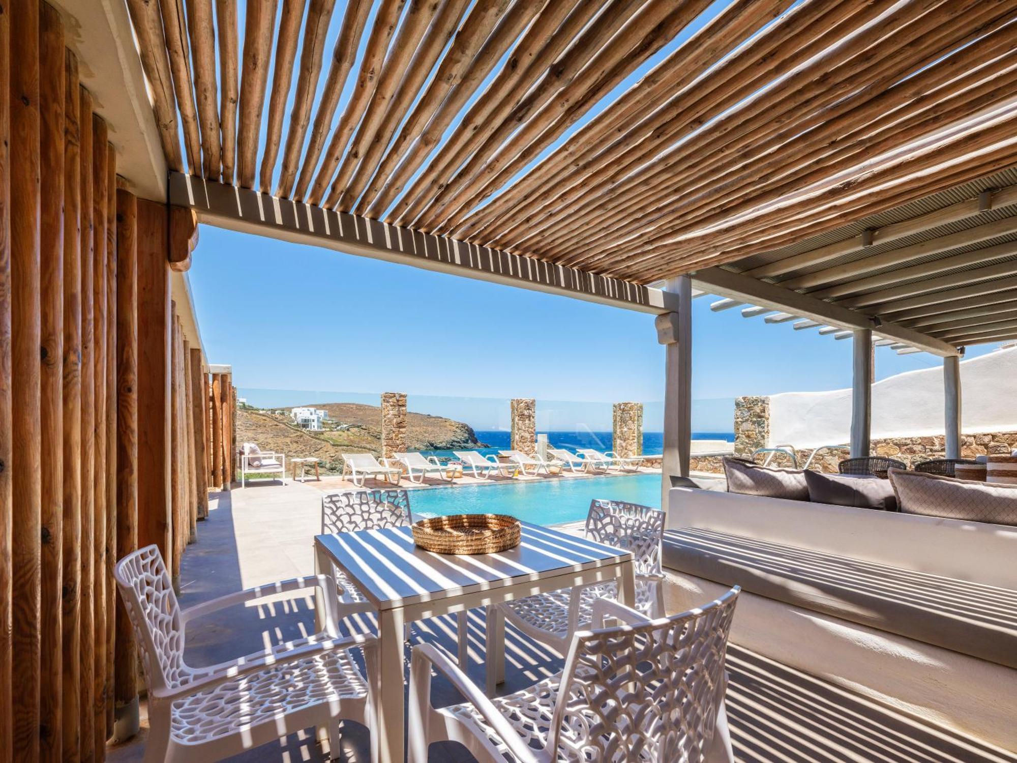 Sea Rock & Sky Private Mykonos Residence Merchia Beach Ngoại thất bức ảnh